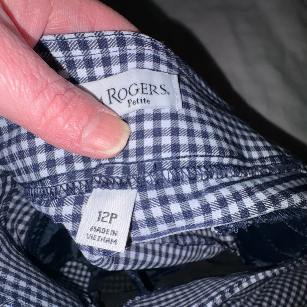 Kim Rogers Black and White Checkered Capris - Picture 5 of 5